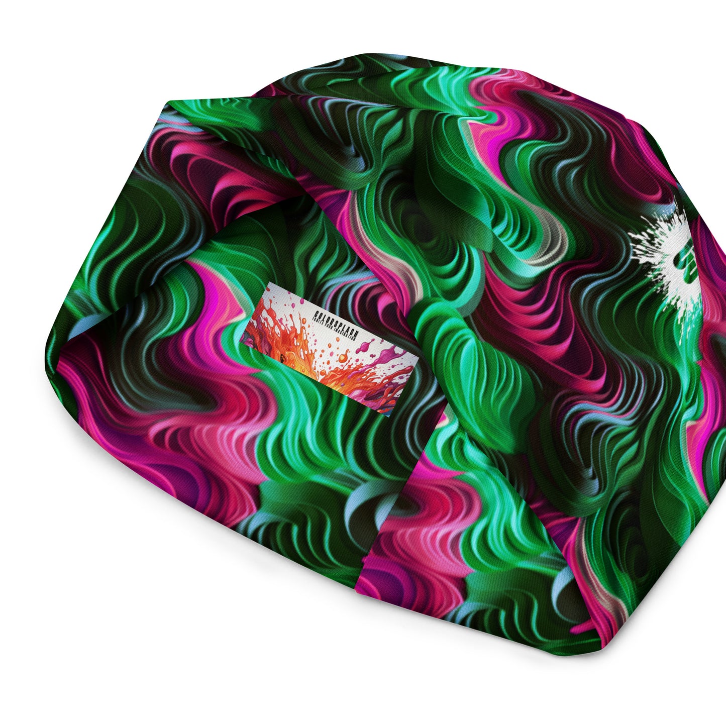 Pink & Green Concentric Beanie