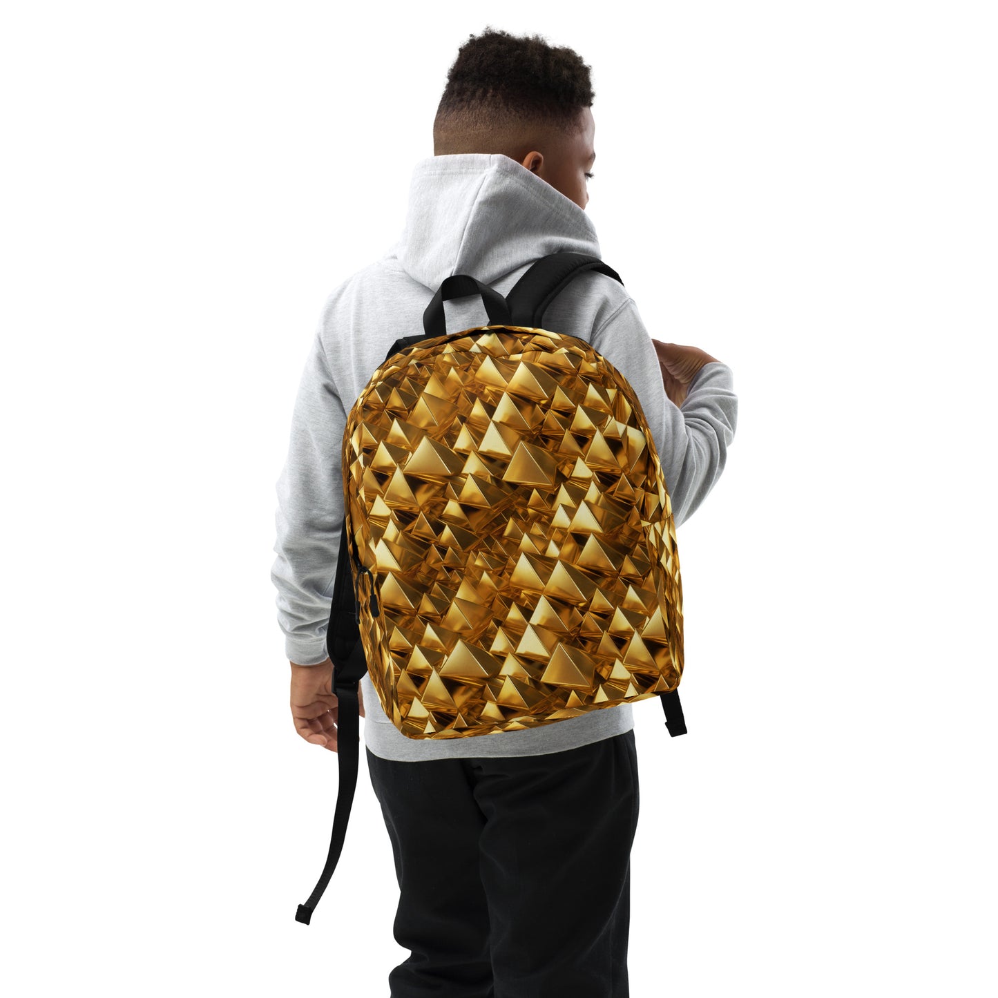 GoldPyramids Minimalist Backpack