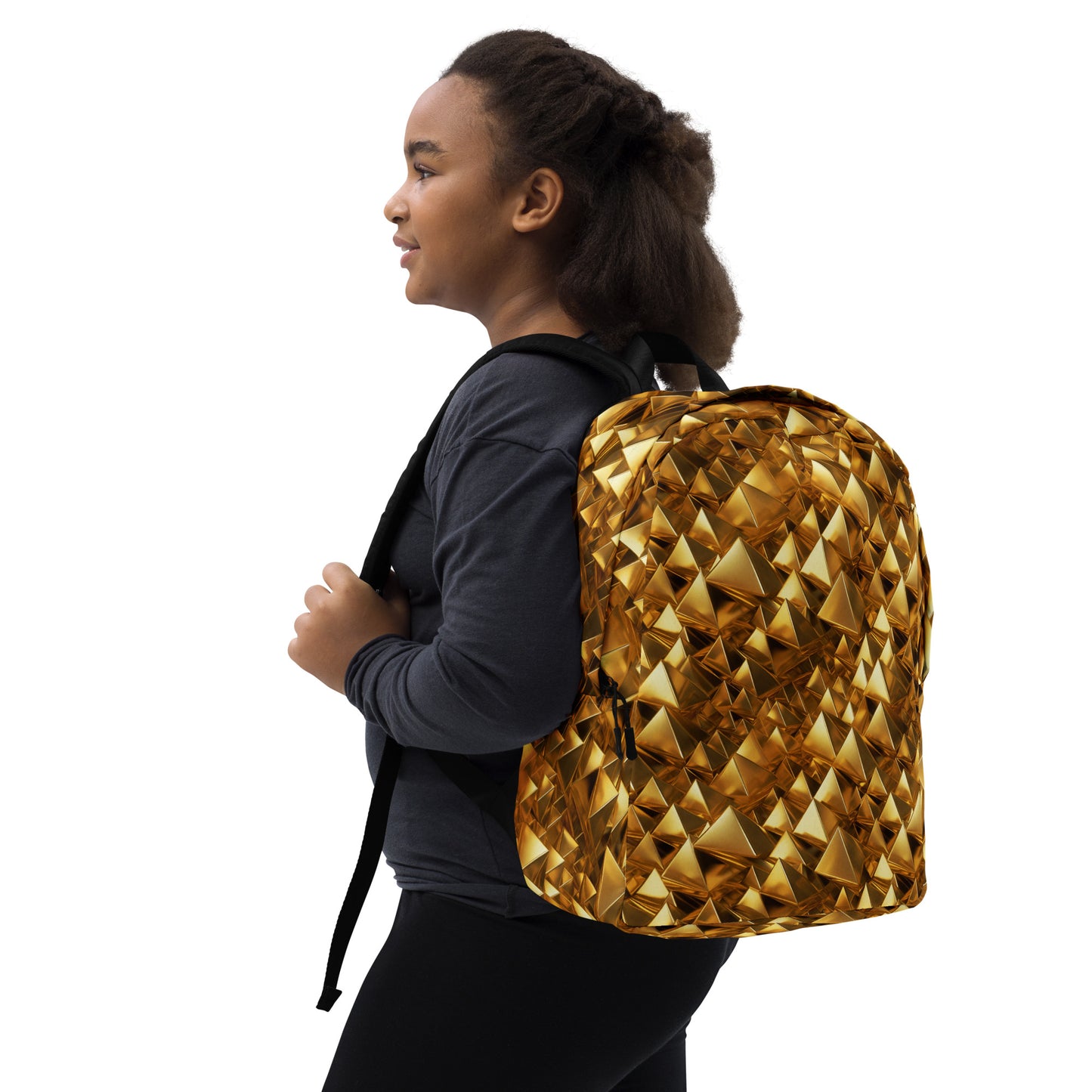 GoldPyramids Minimalist Backpack