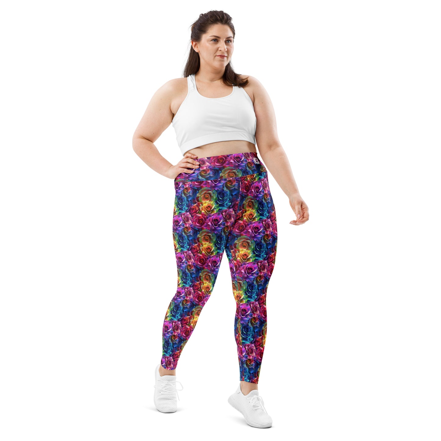 Rose Bouquet Plus Size Leggings