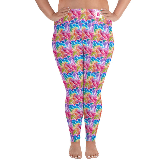 Cotton Candy Clouds Plus Size Leggings