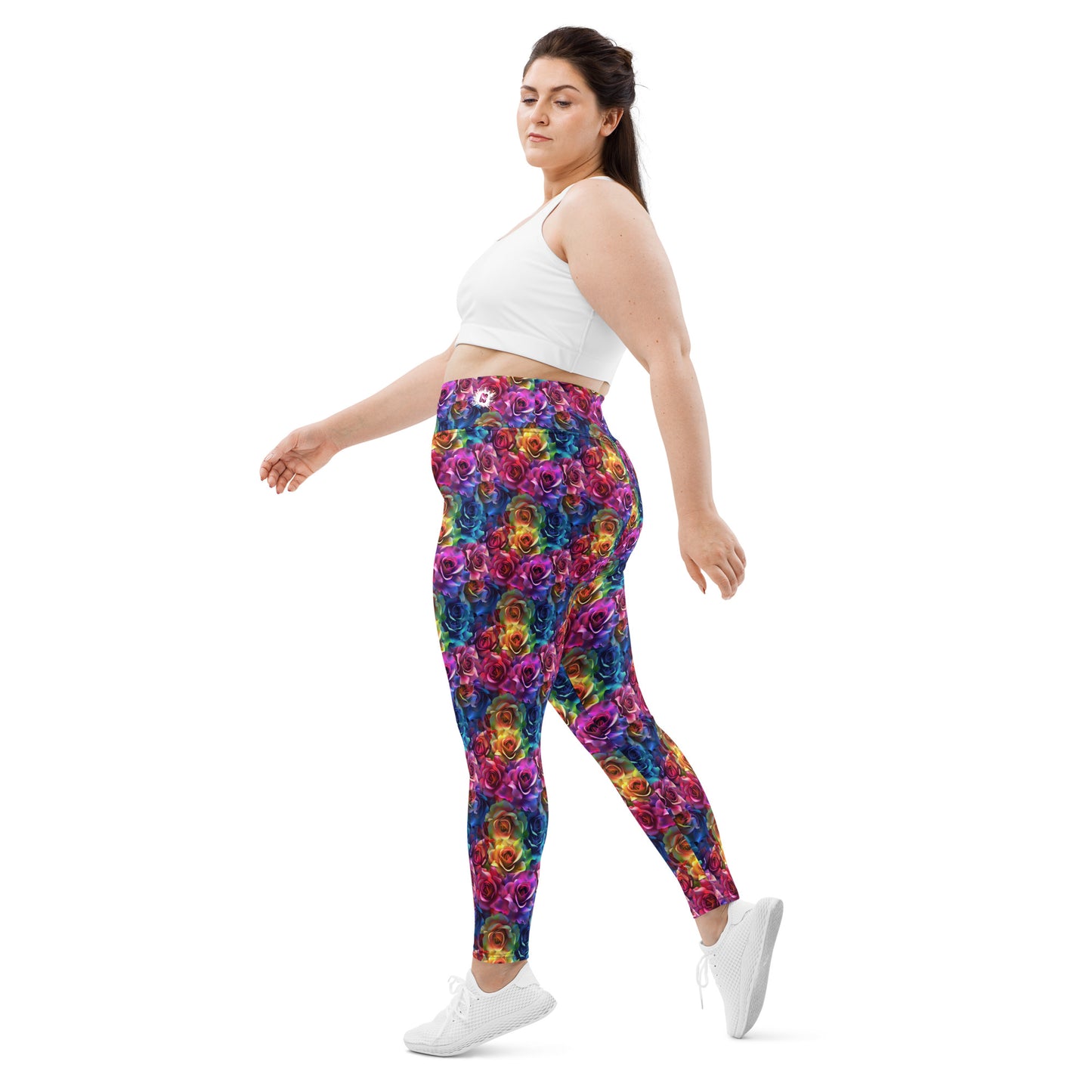 Rose Bouquet Plus Size Leggings