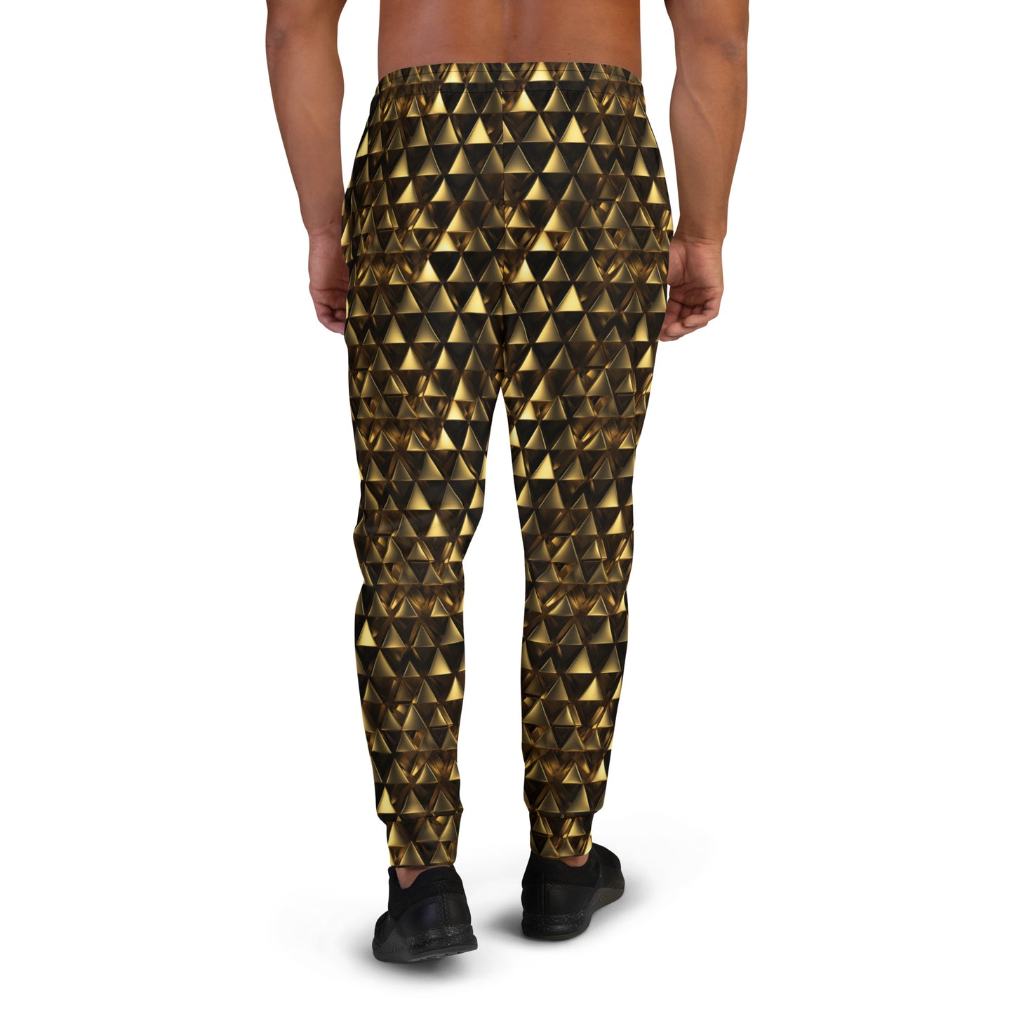 Gold & Black Pyramids Men's Joggers