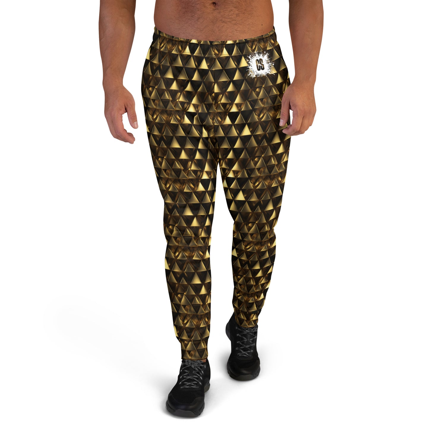 Gold & Black Pyramids Men's Joggers