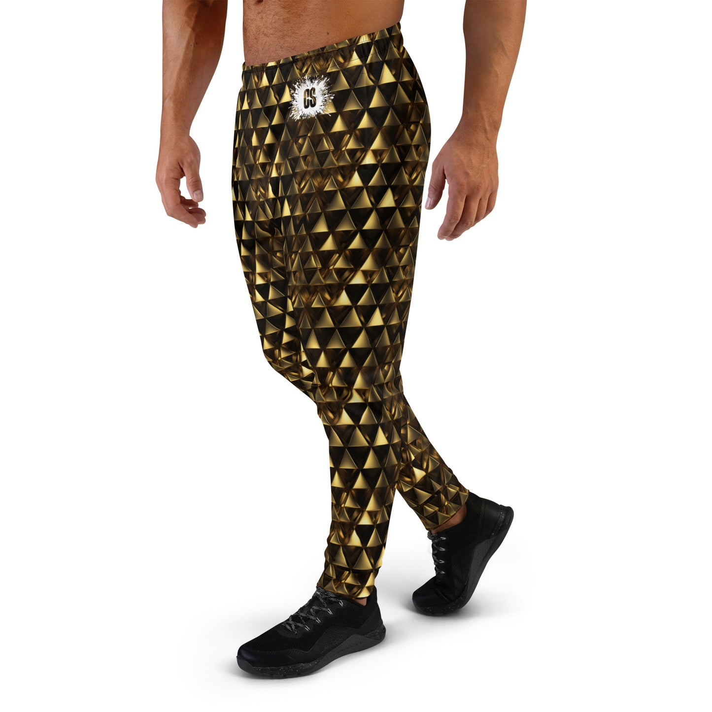 Gold & Black Pyramids Men's Joggers