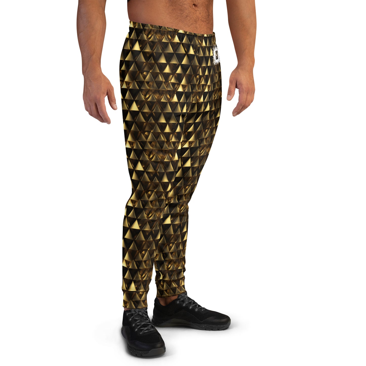 Gold & Black Pyramids Men's Joggers