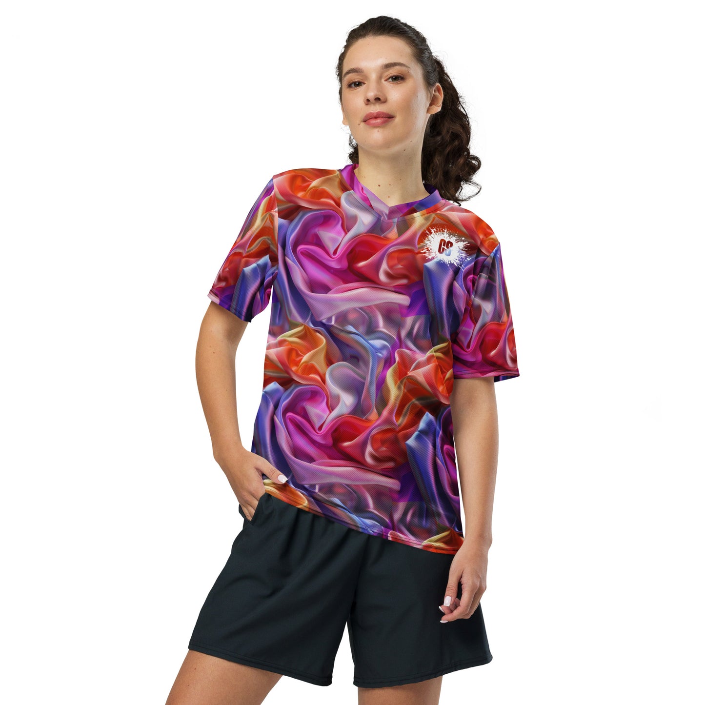 Royal Silky Satin unisex sports jersey