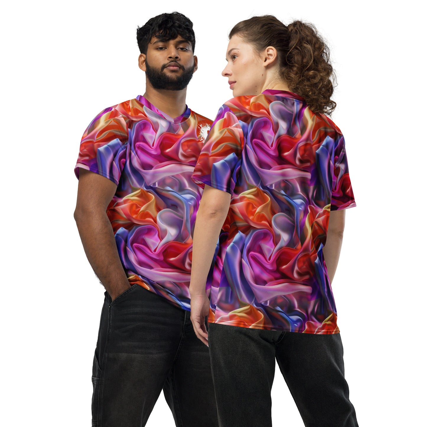 Royal Silky Satin unisex sports jersey