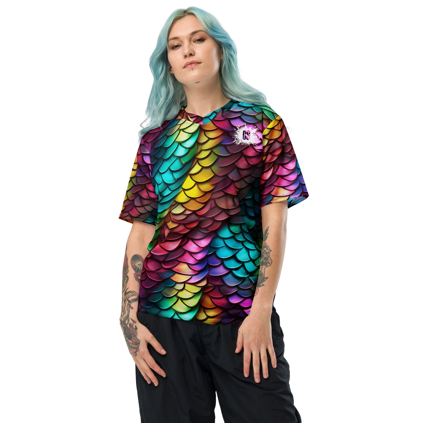 Metallic Reptile unisex sports jersey