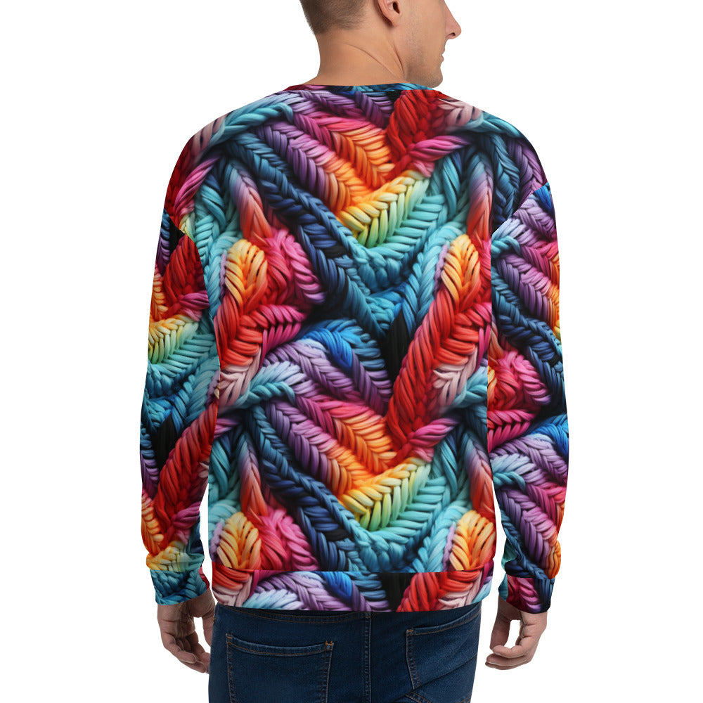 Colorful Lace Potpourri Unisex Sweatshirt