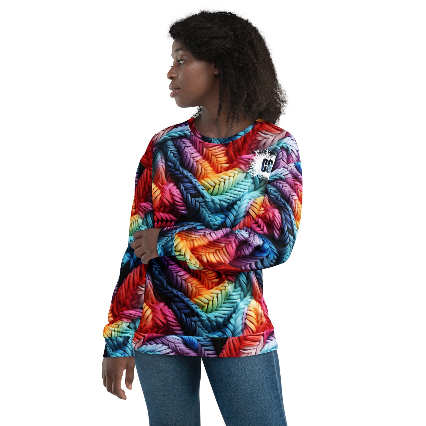 Colorful Lace Potpourri Unisex Sweatshirt