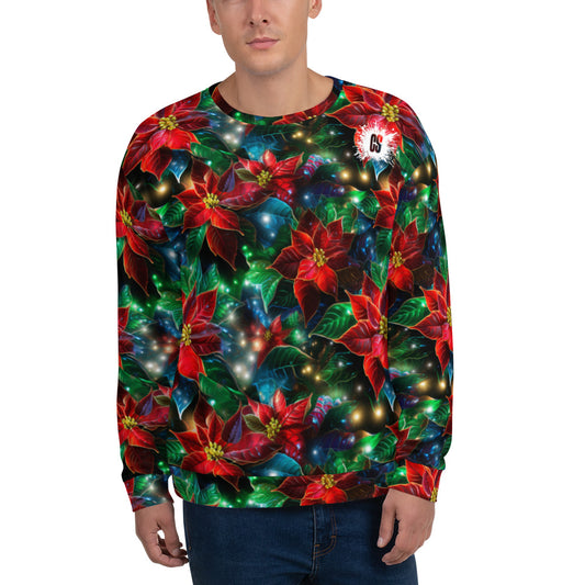 Christmas Lights & Mistletoe Unisex Sweatshirt