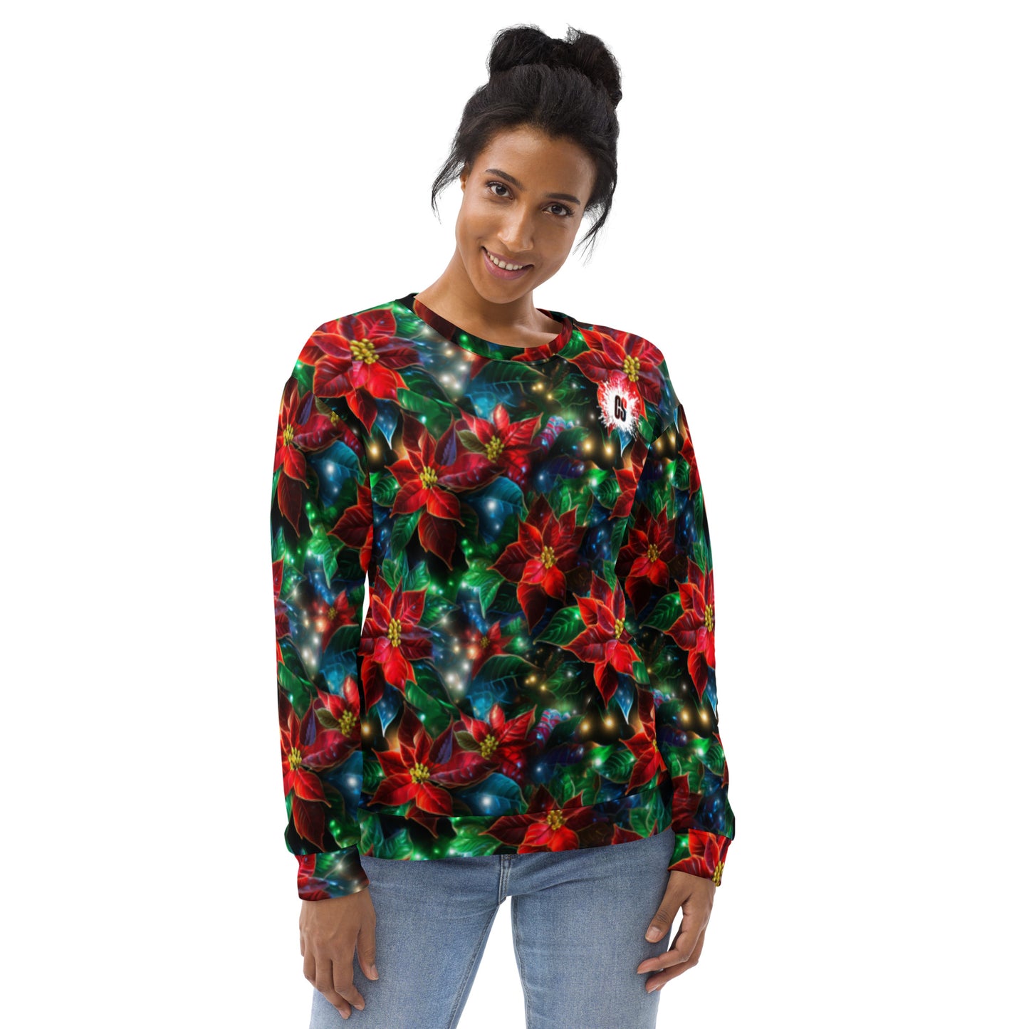 Christmas Lights & Mistletoe Unisex Sweatshirt