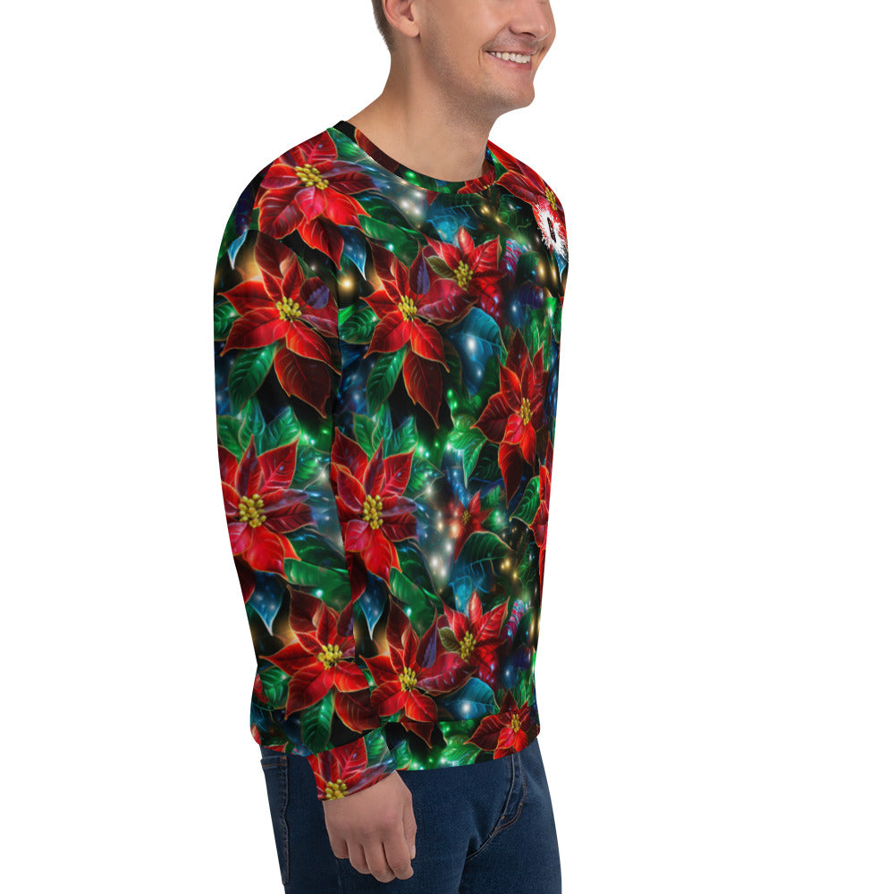 Christmas Lights & Mistletoe Unisex Sweatshirt