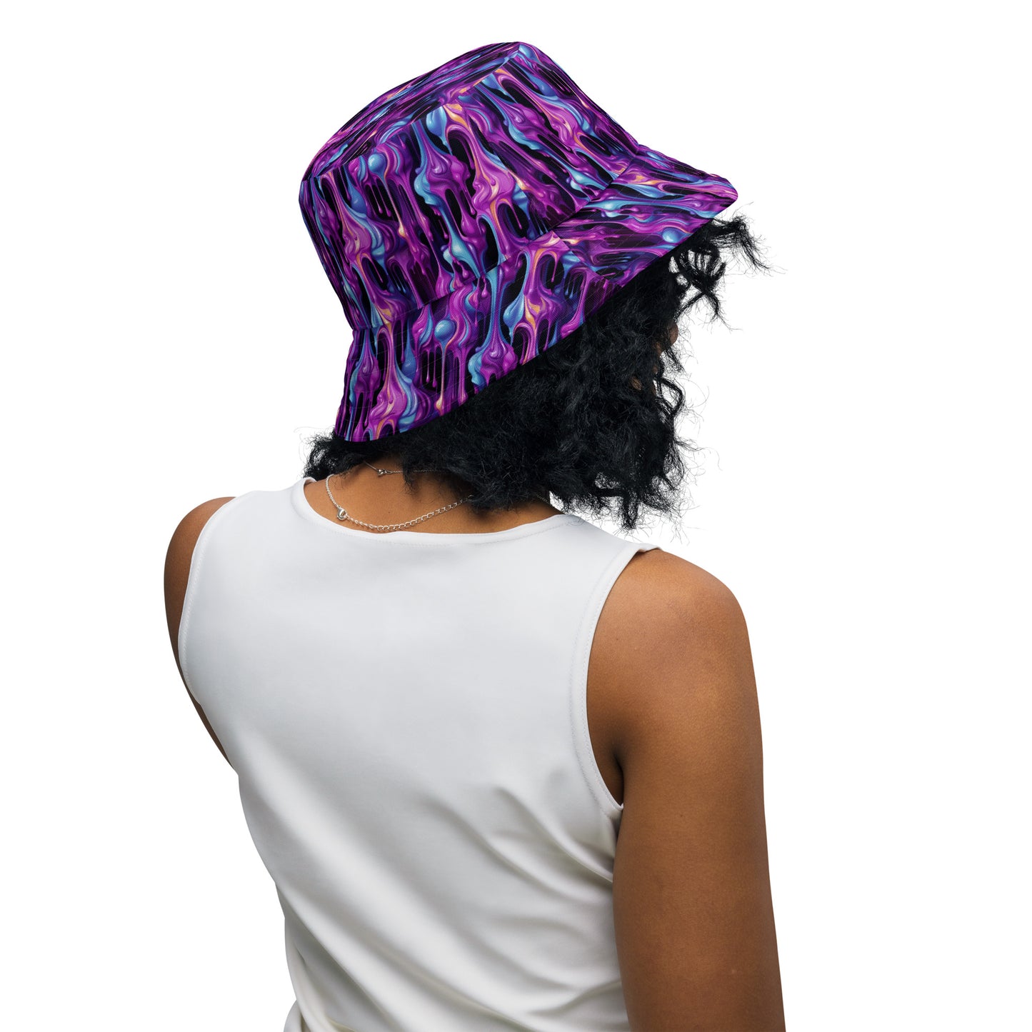 Grape Blob Reversible bucket hat