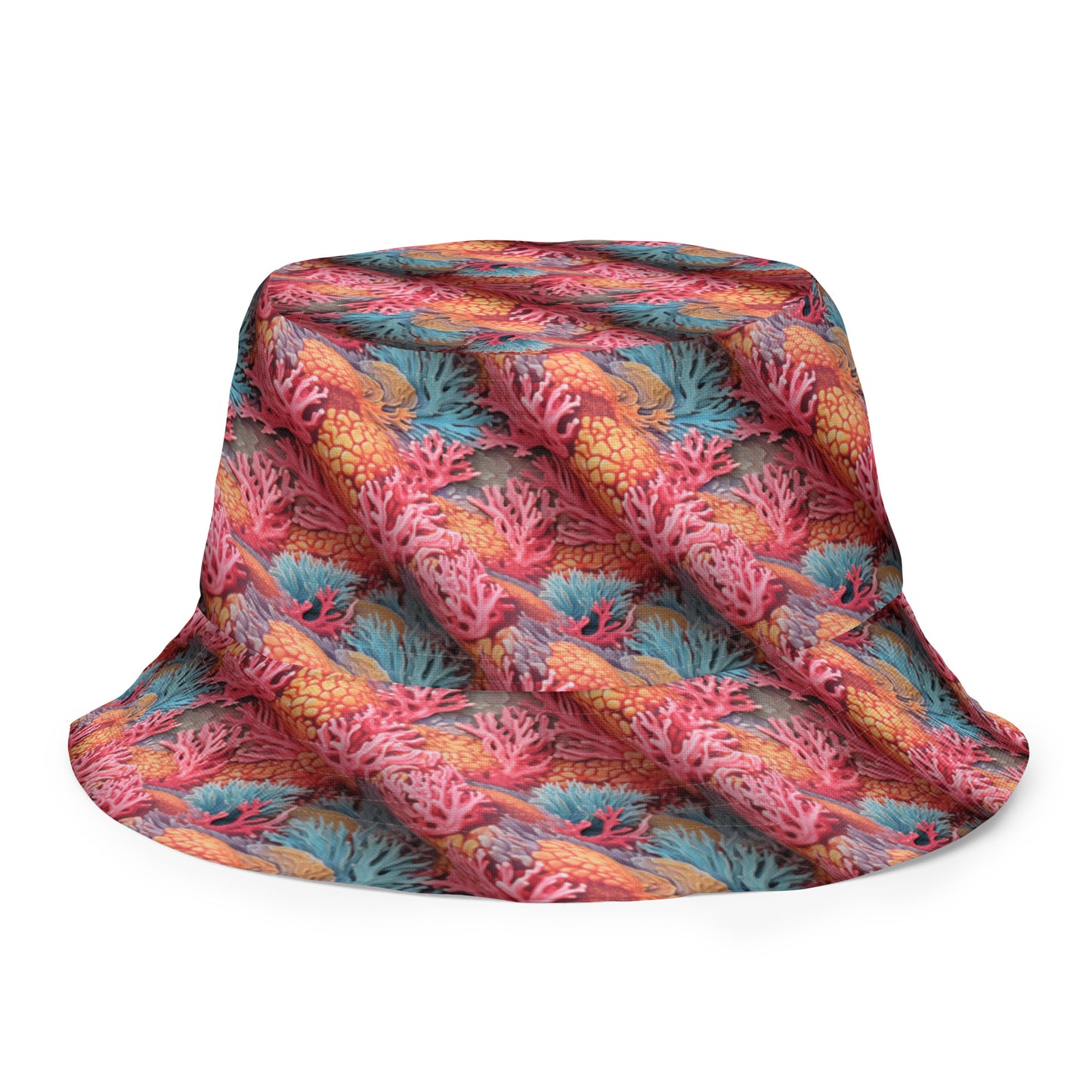 Coral Life Reversible bucket hat