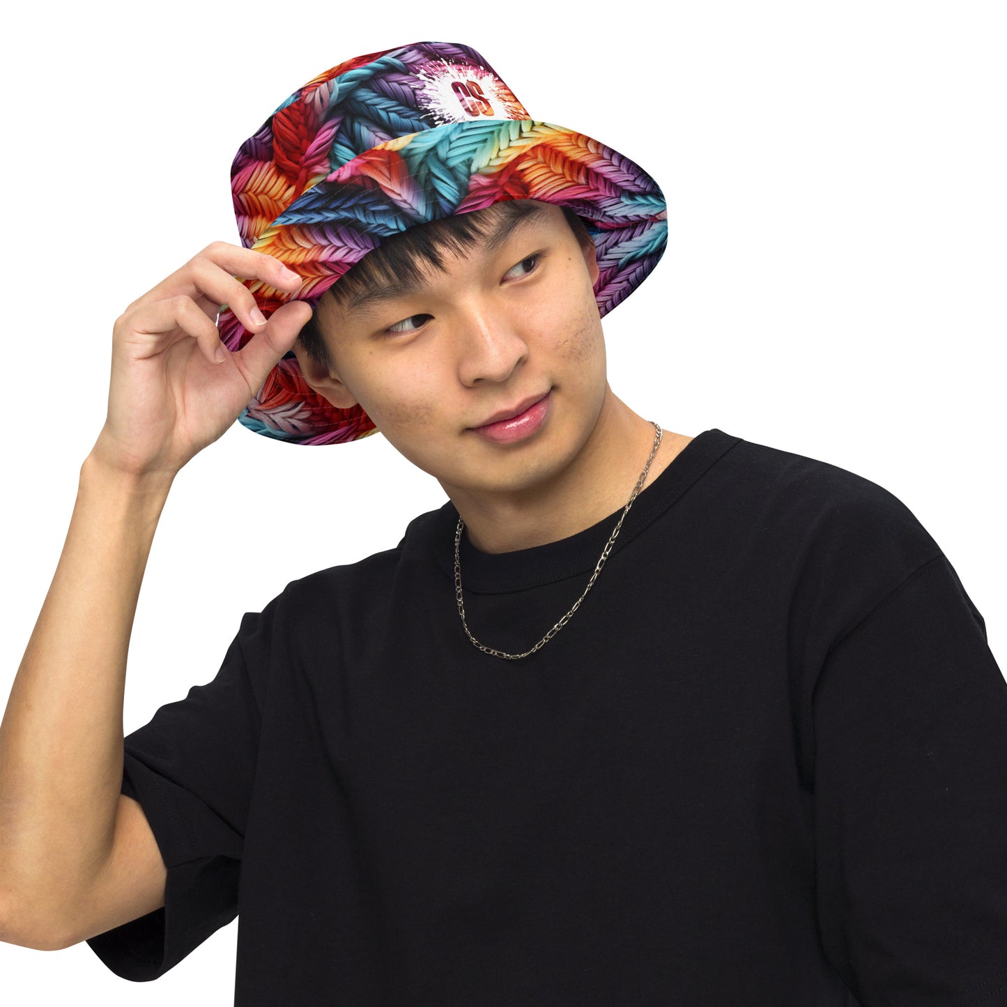 Colorful Lace Reversible bucket hat