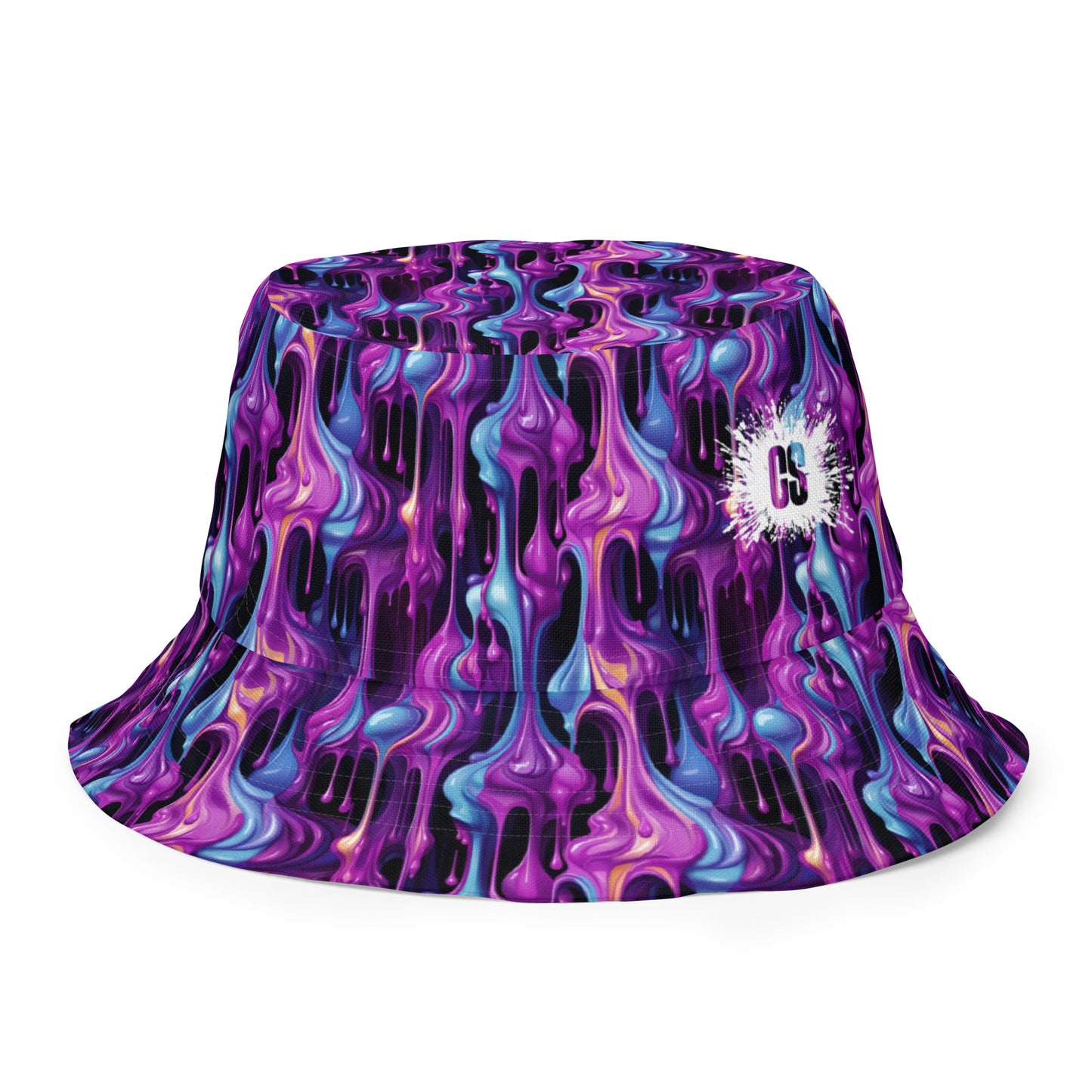 Grape Blob Reversible bucket hat