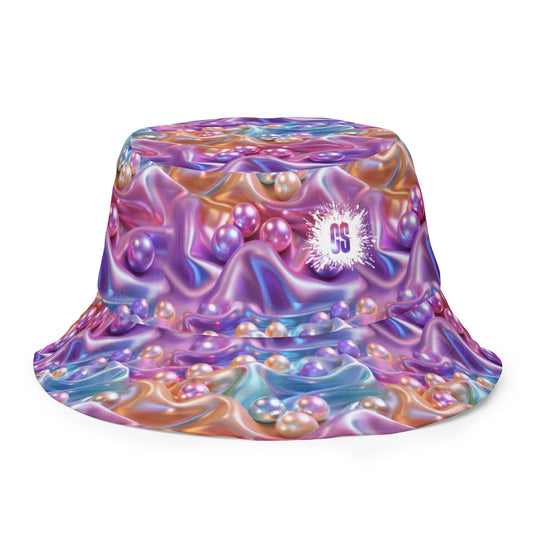 Easter Satin & Pearls Reversible bucket hat