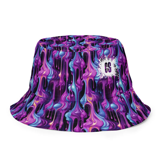 Grape Blob Reversible bucket hat