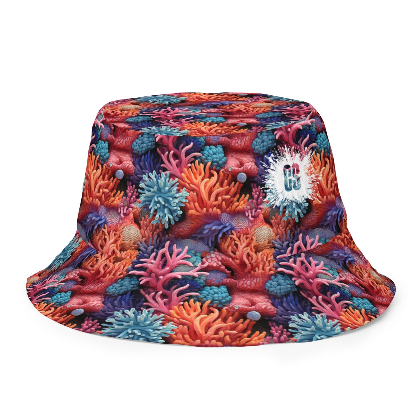 Coral Life Reversible bucket hat