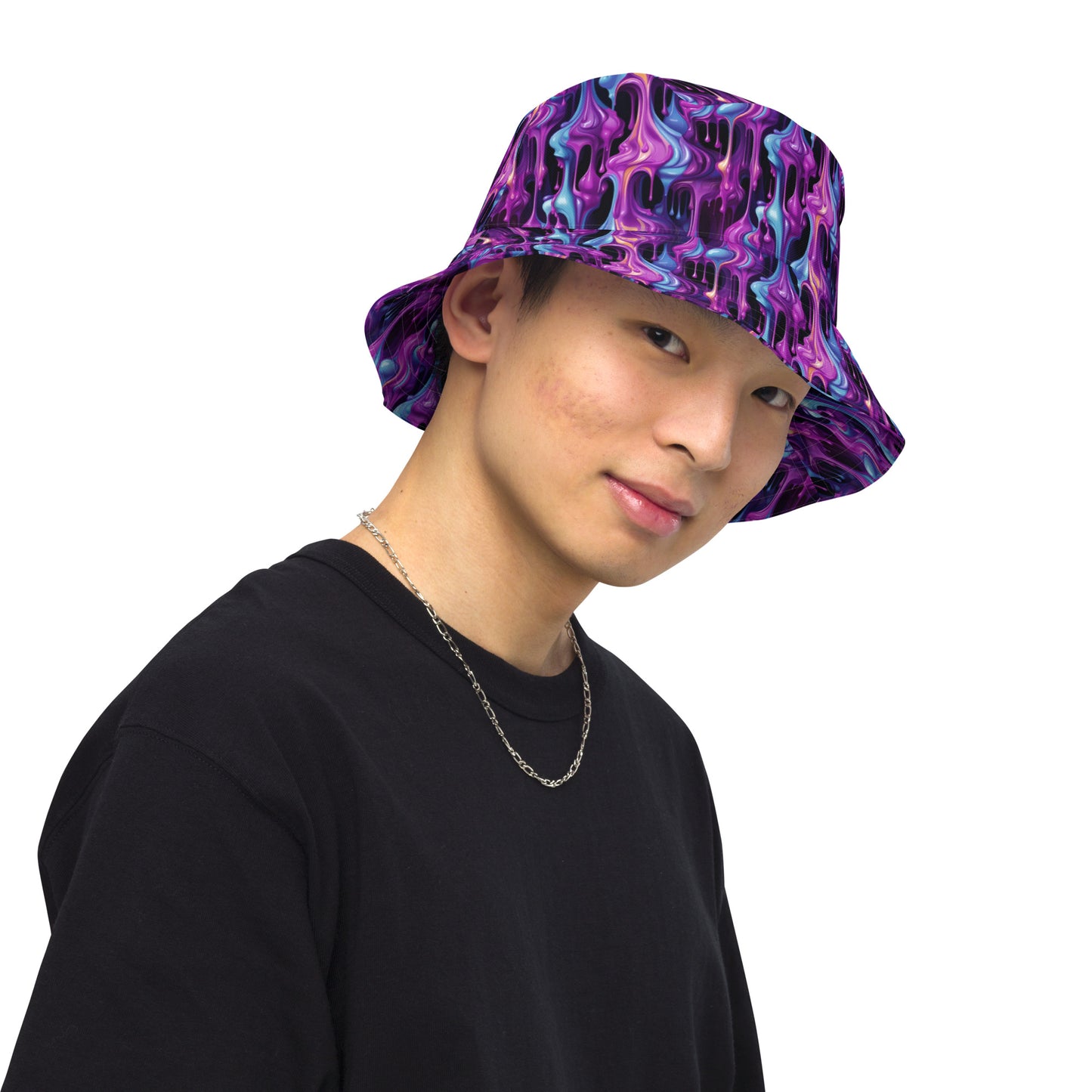 Grape Blob Reversible bucket hat