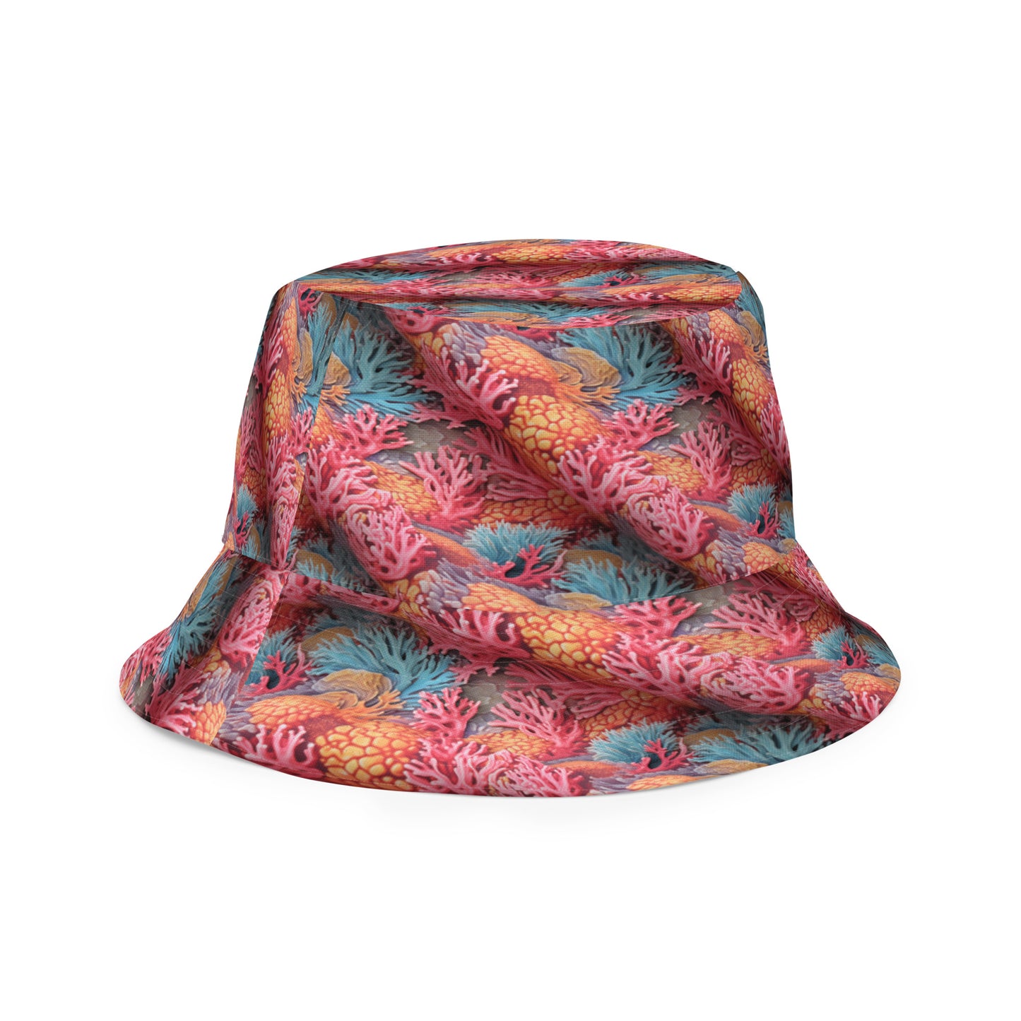 Coral Life Reversible bucket hat