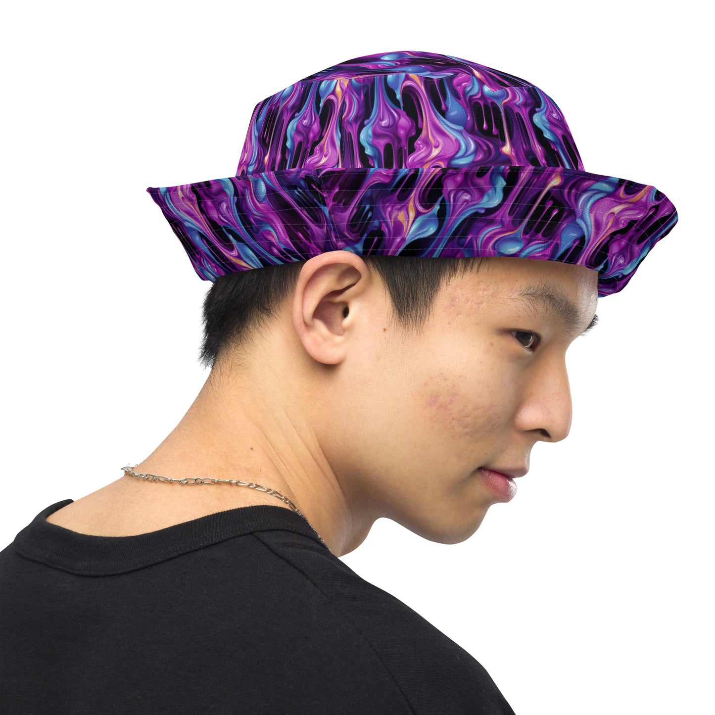 Grape Blob Reversible bucket hat