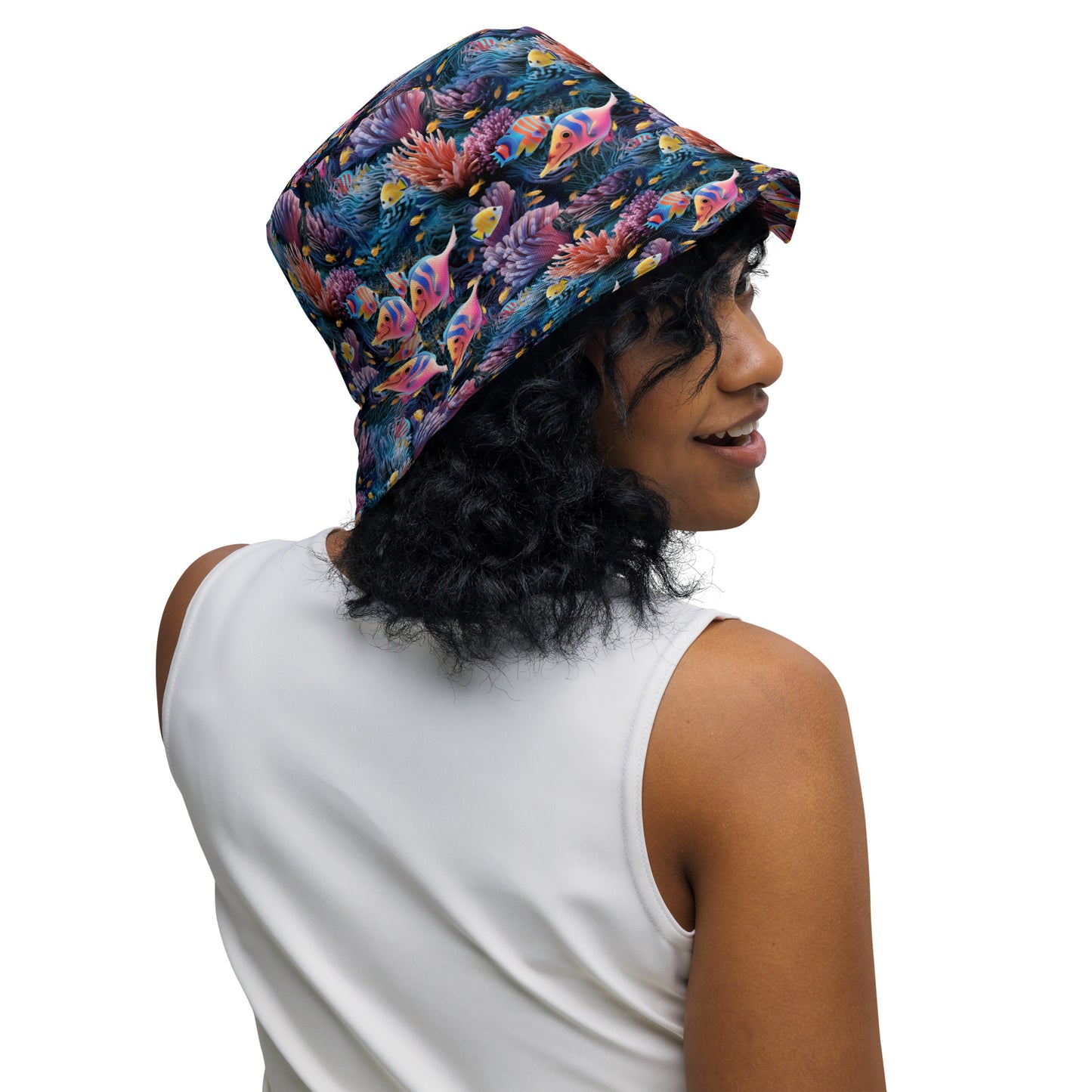 Deep Sea Aquarium Reversible bucket hat