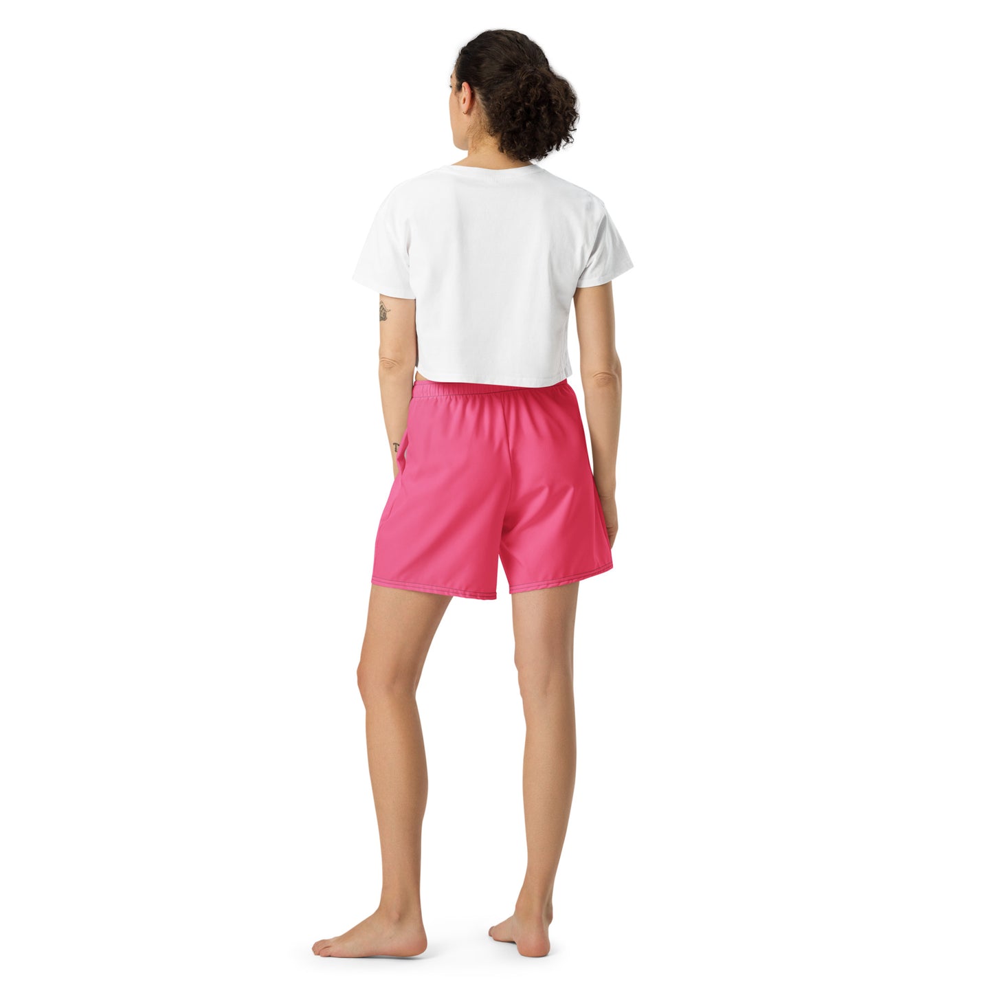 Mauve Accent Unisex Athletic Long Shorts