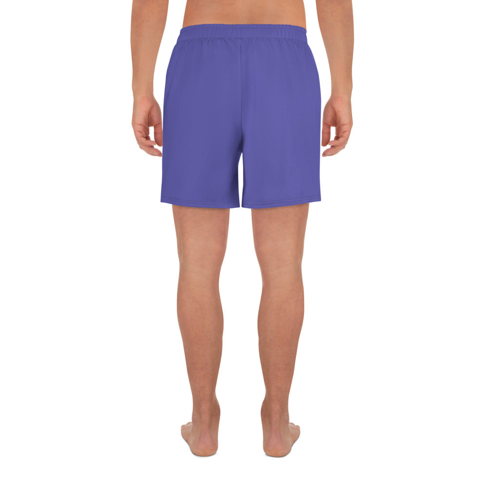 Purple Accent Unisex Athletic Long Shorts