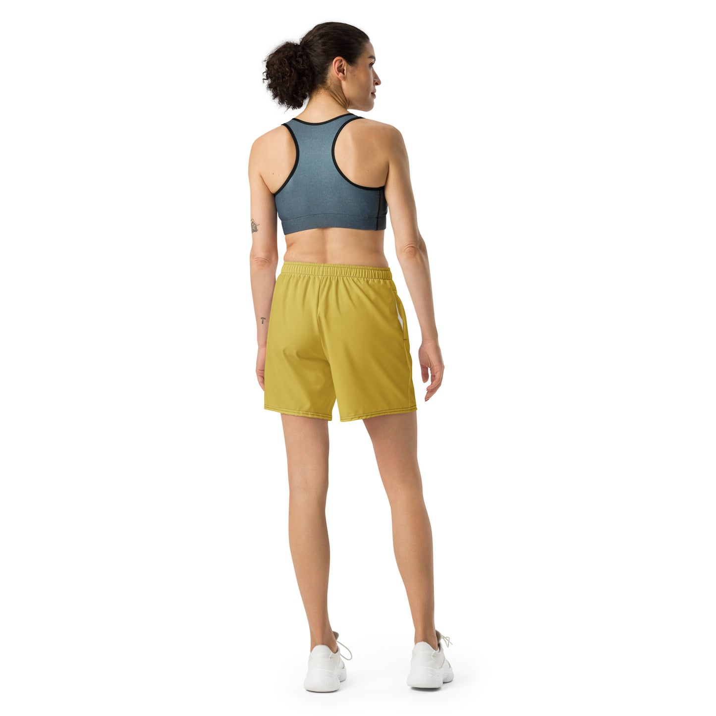 Old Gold Accent Unisex Athletic Long Shorts