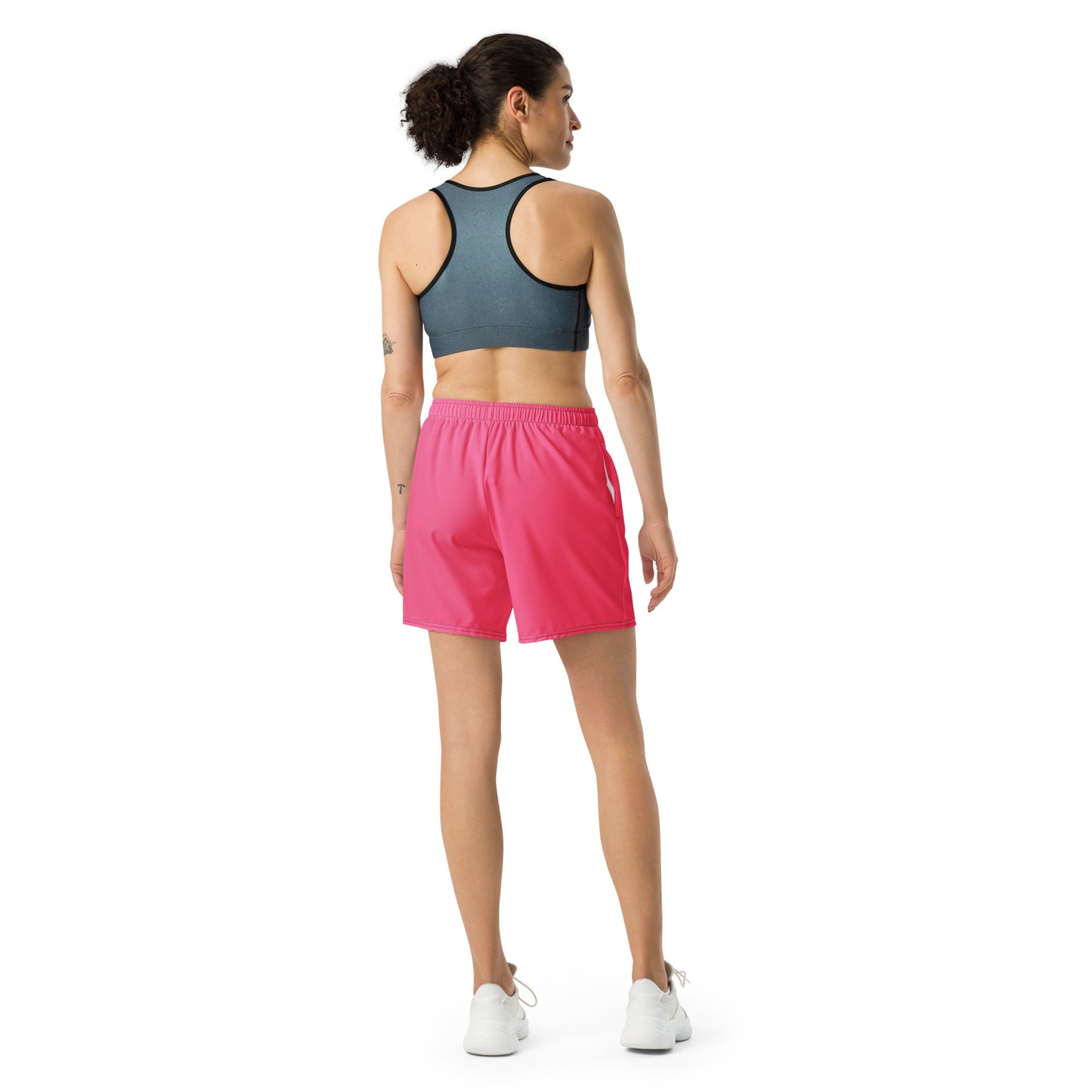 Mauve Accent Unisex Athletic Long Shorts