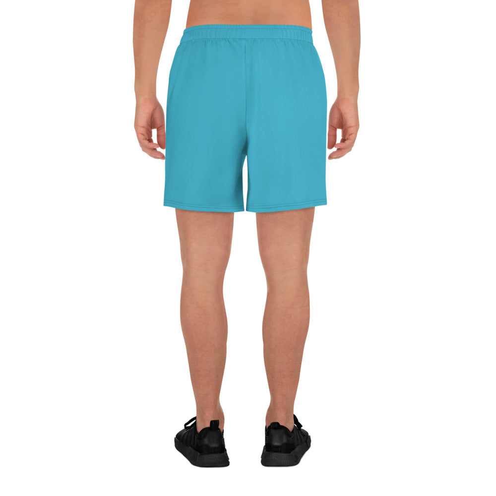 Teal Accent Unisex Athletic Long Shorts