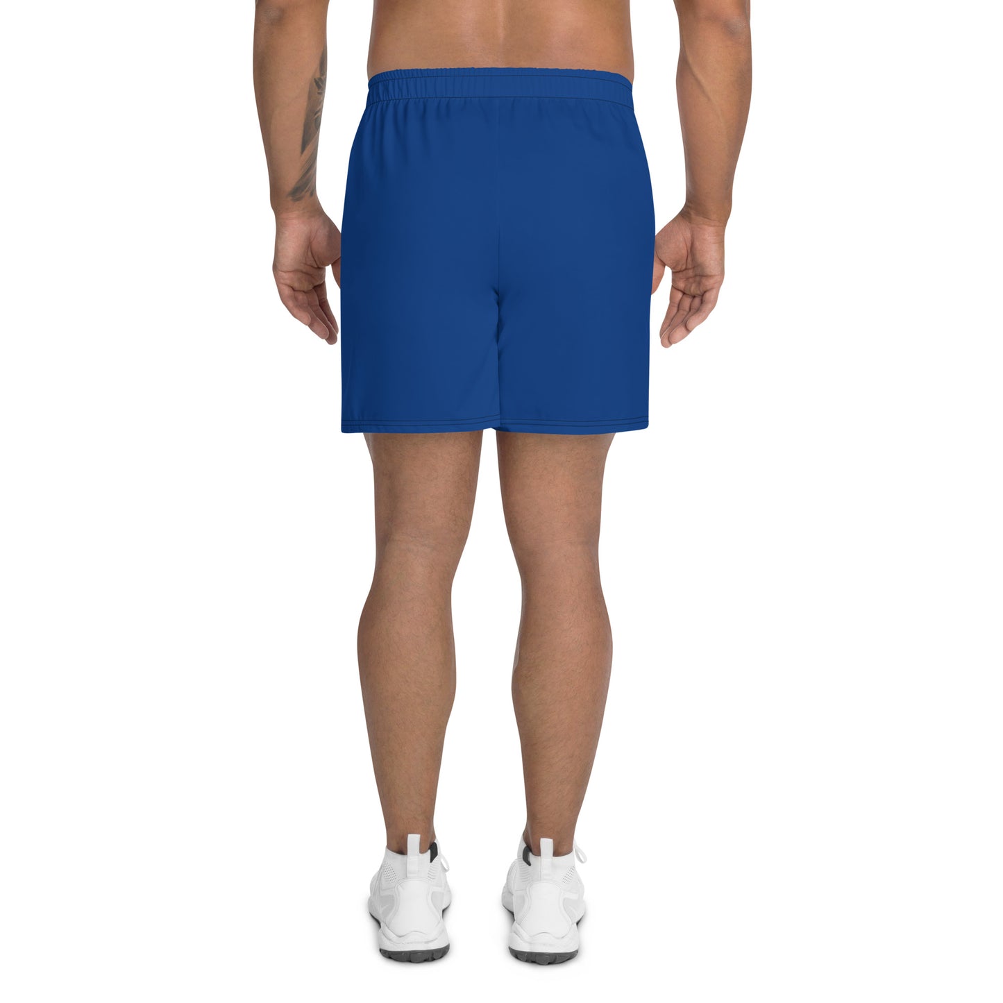 Dark Blue Accent Unisex Athletic Long Shorts