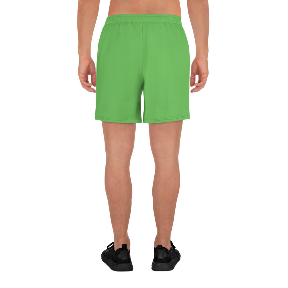 Green Accent Unisex Athletic Long Shorts