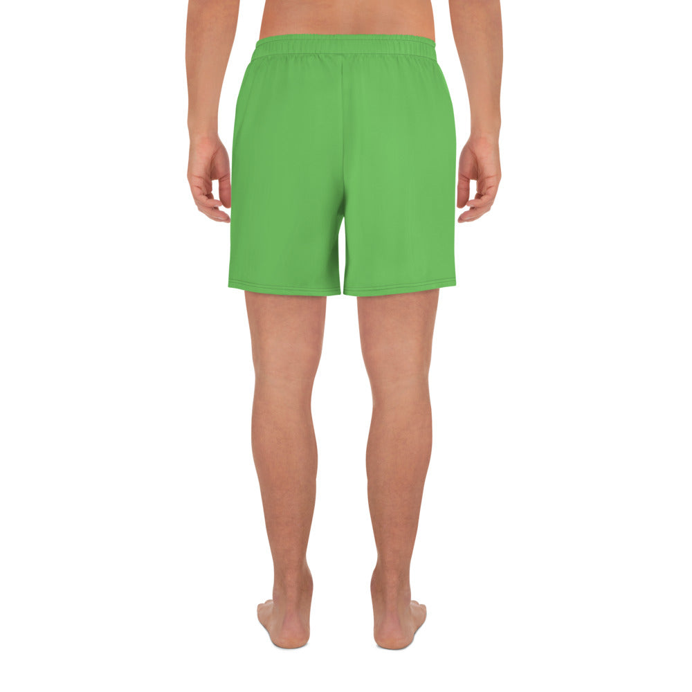 Green Accent Unisex Athletic Long Shorts