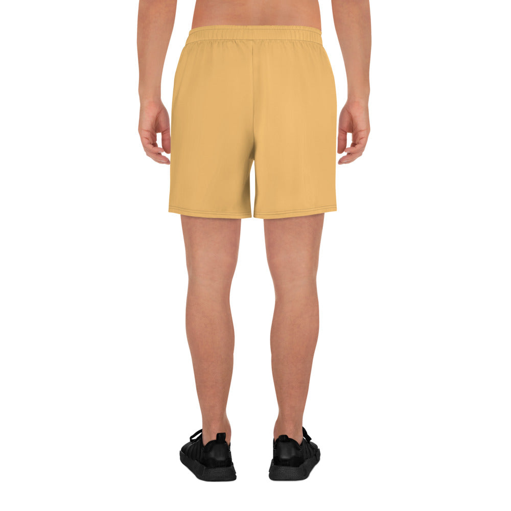 Light Orange Unisex Athletic Long Shorts