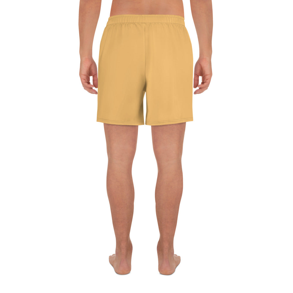 Light Orange Unisex Athletic Long Shorts