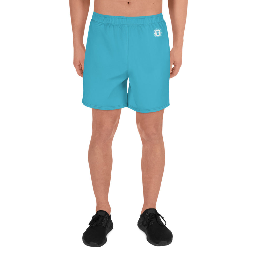 Blue Unisex Athletic Long Shorts