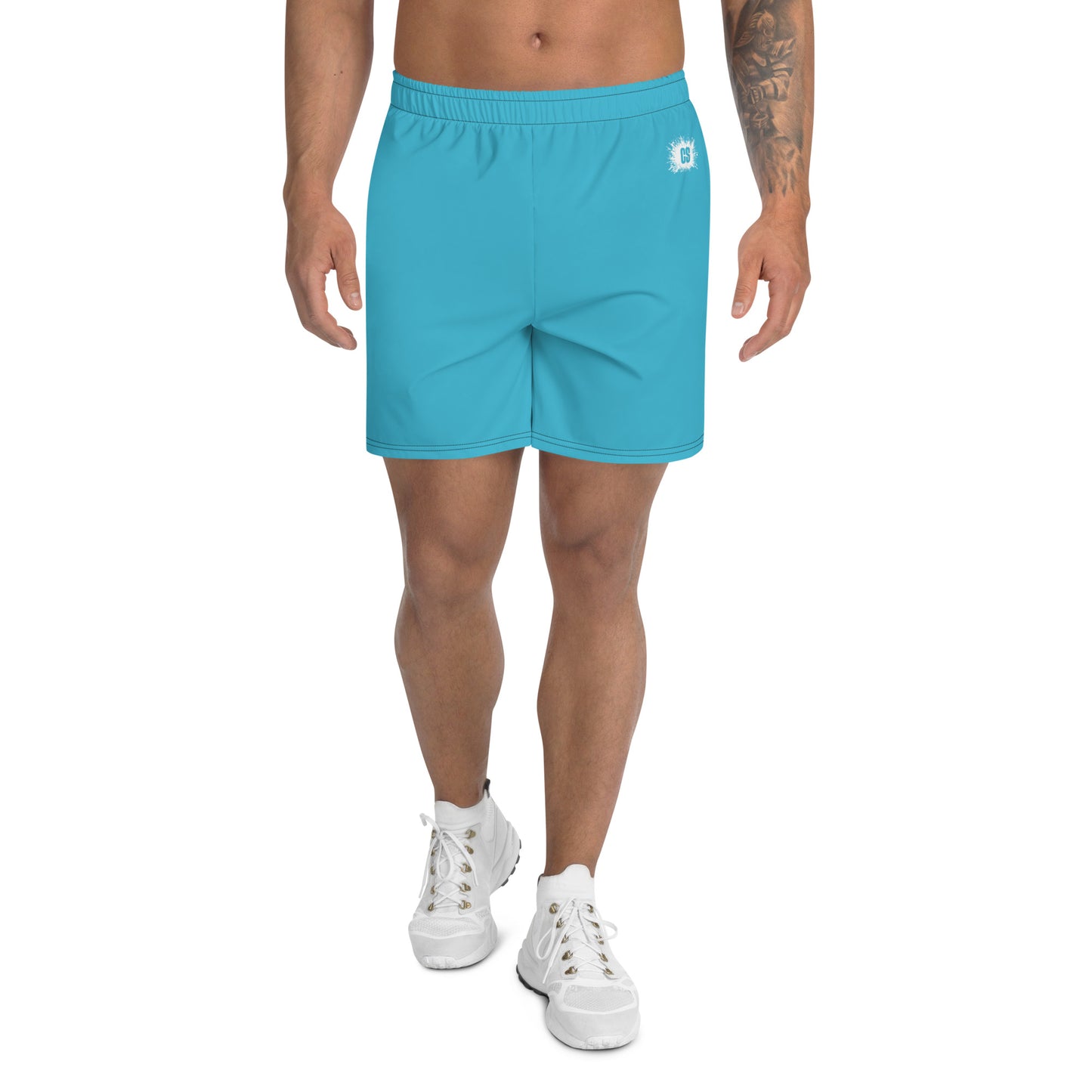 Blue Unisex Athletic Long Shorts