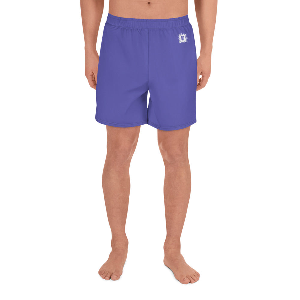 Purple Accent Unisex Athletic Long Shorts