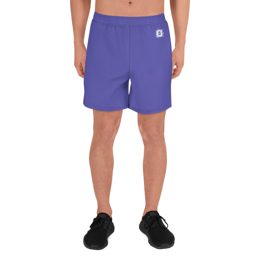 Purple Accent Unisex Athletic Long Shorts