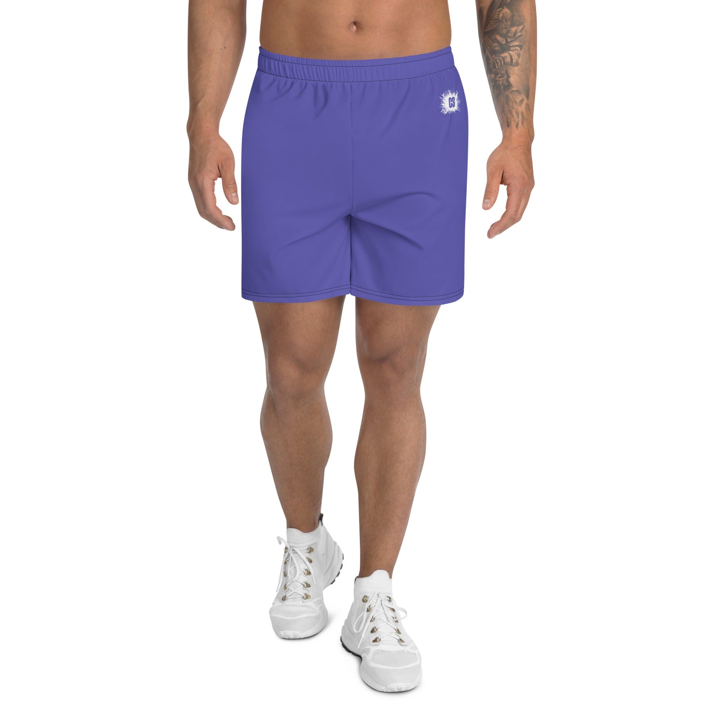 Purple Accent Unisex Athletic Long Shorts