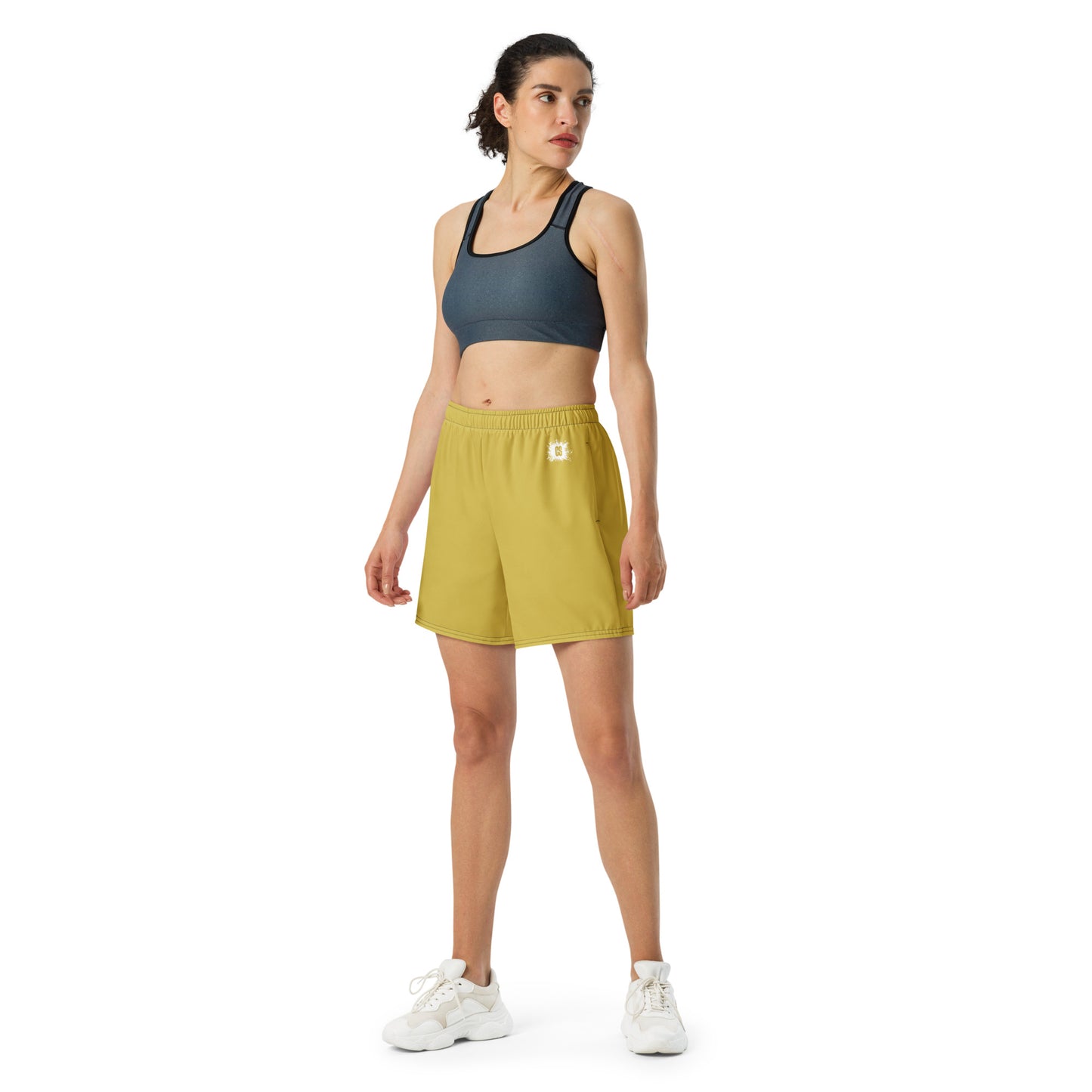 Old Gold Accent Unisex Athletic Long Shorts