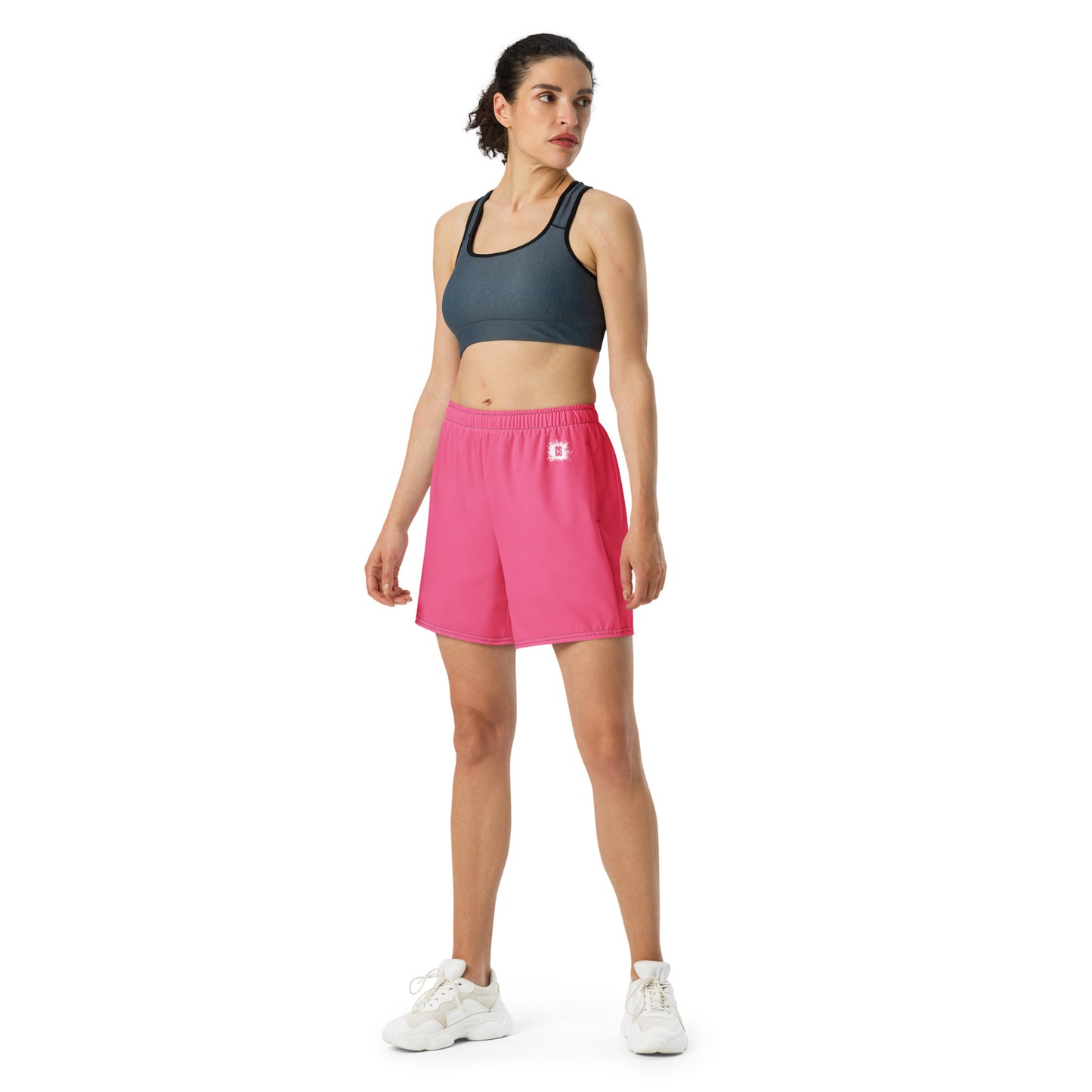 Mauve Accent Unisex Athletic Long Shorts