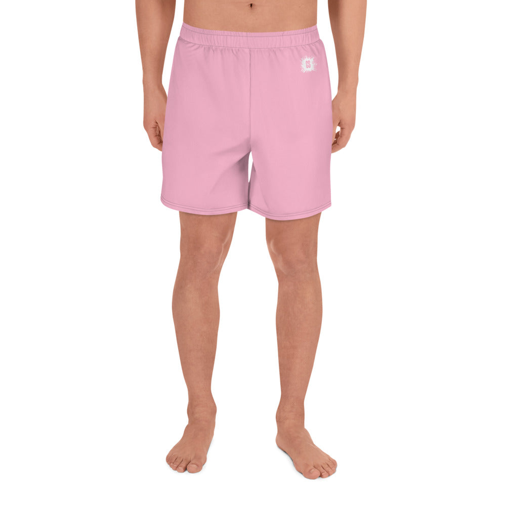 Light Pink Accent Unisex Athletic Long Shorts