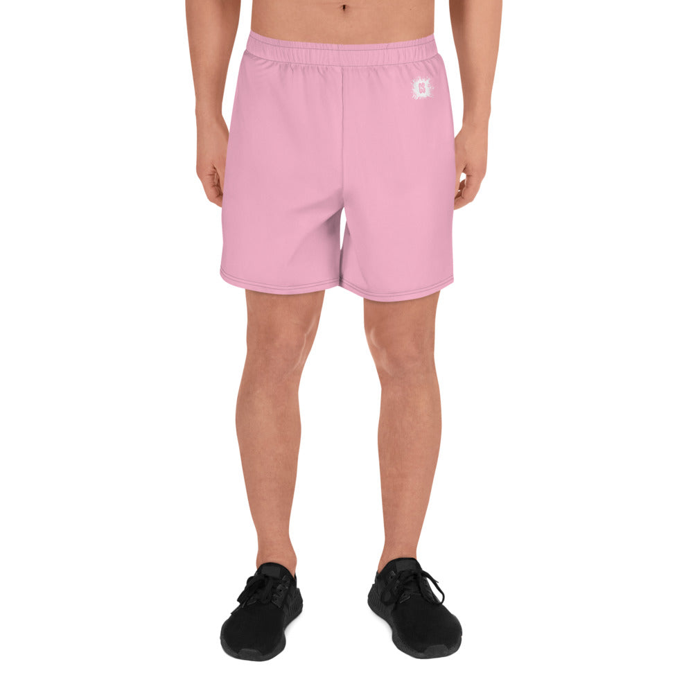 Light Pink Accent Unisex Athletic Long Shorts