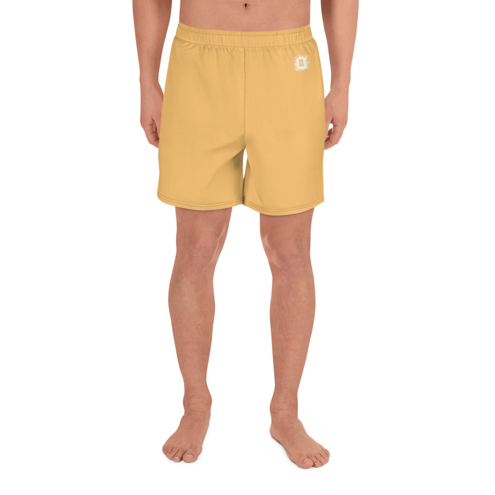 Light Orange Unisex Athletic Long Shorts