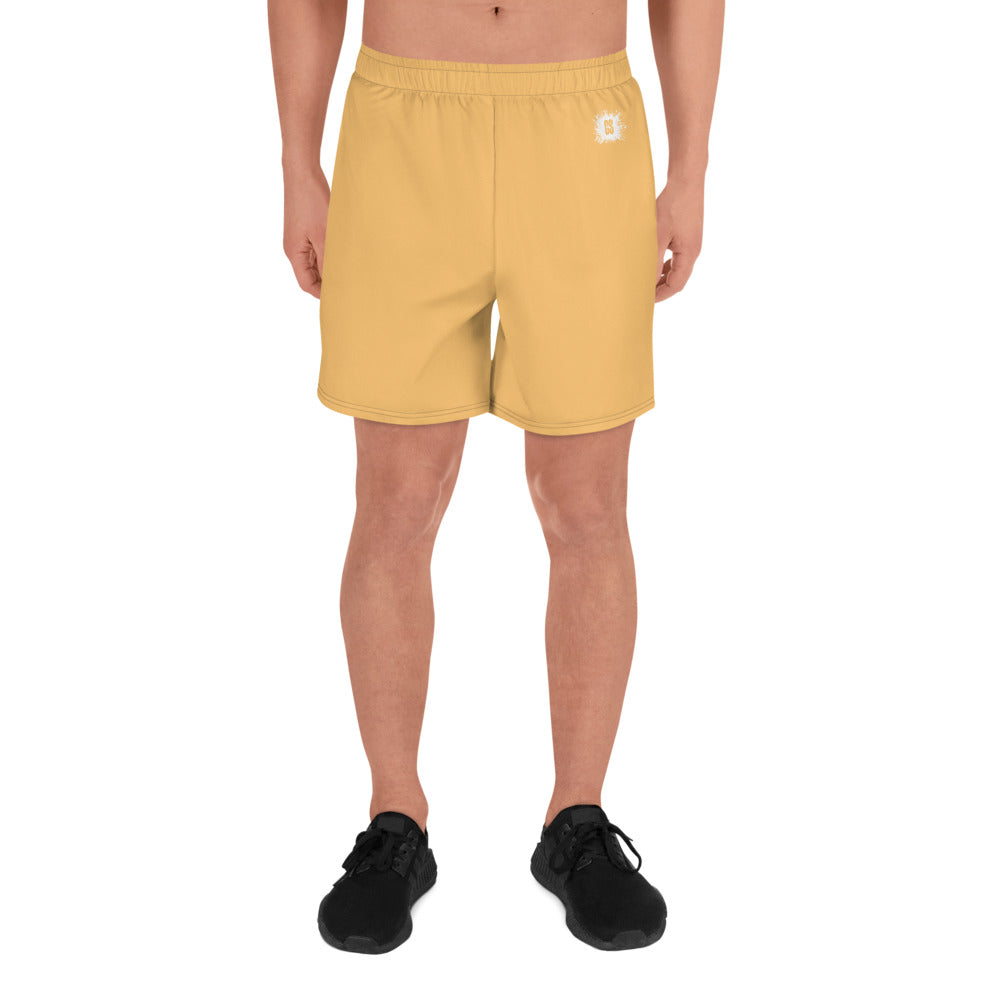 Light Orange Unisex Athletic Long Shorts